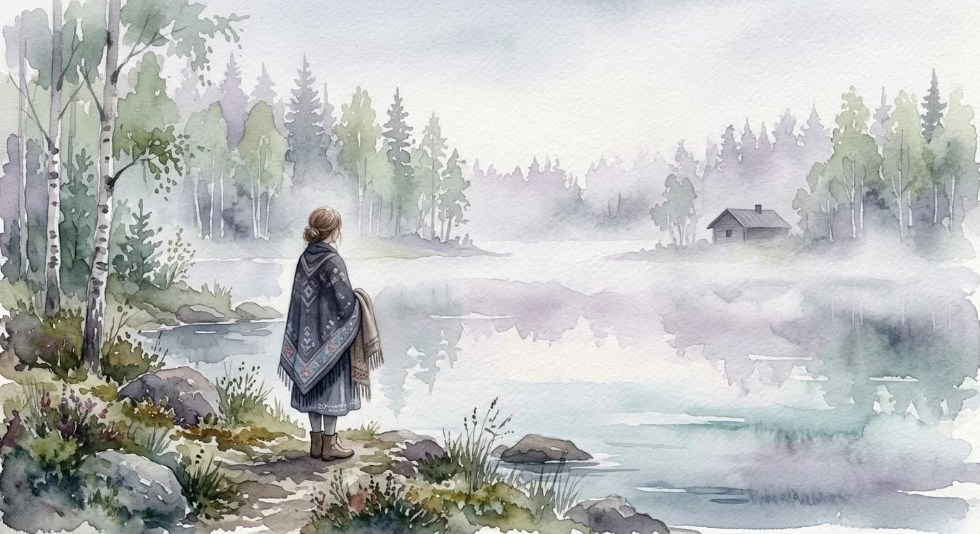 Artistic representation of ikävä
