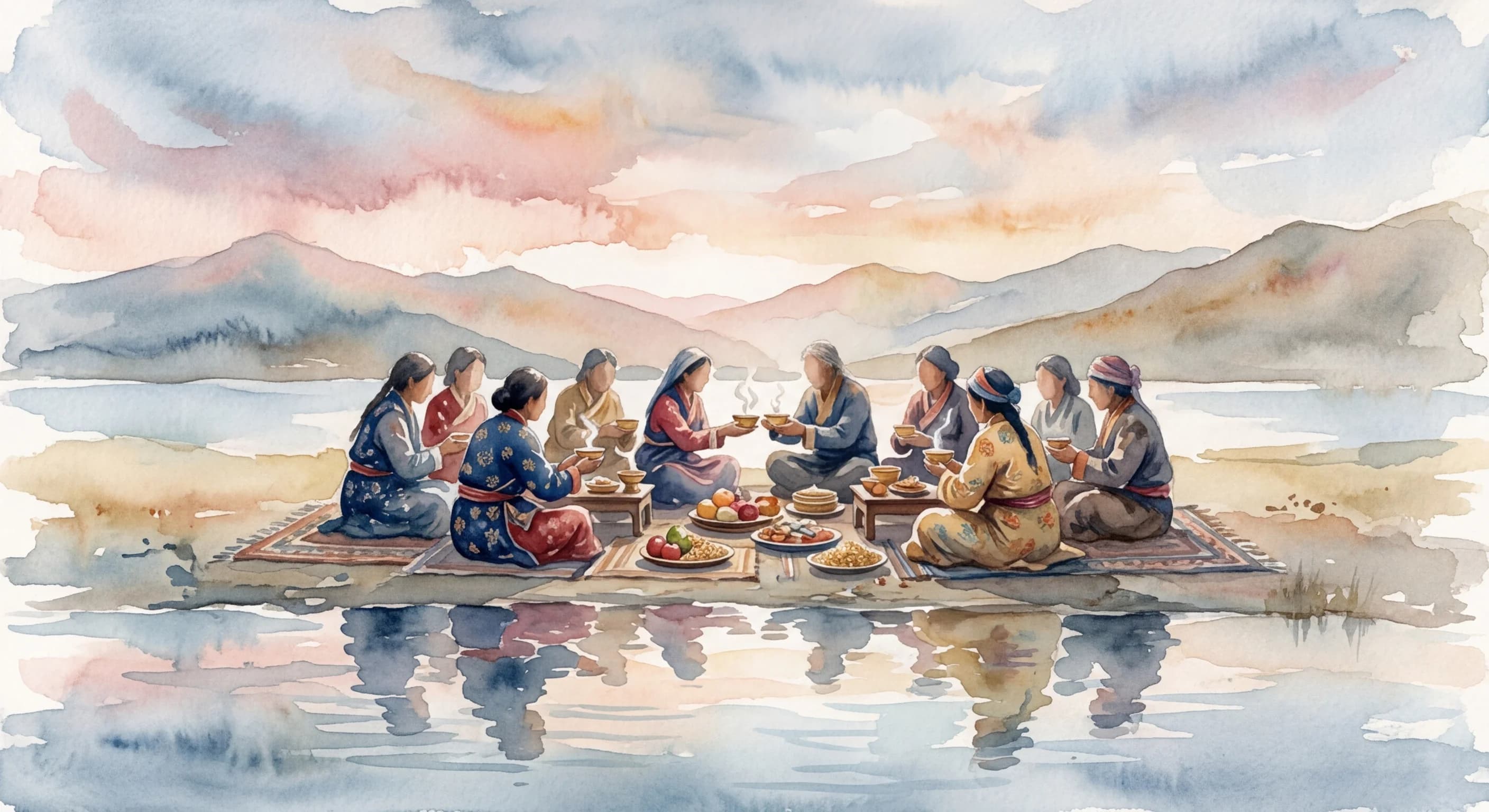 Artistic representation of tsog