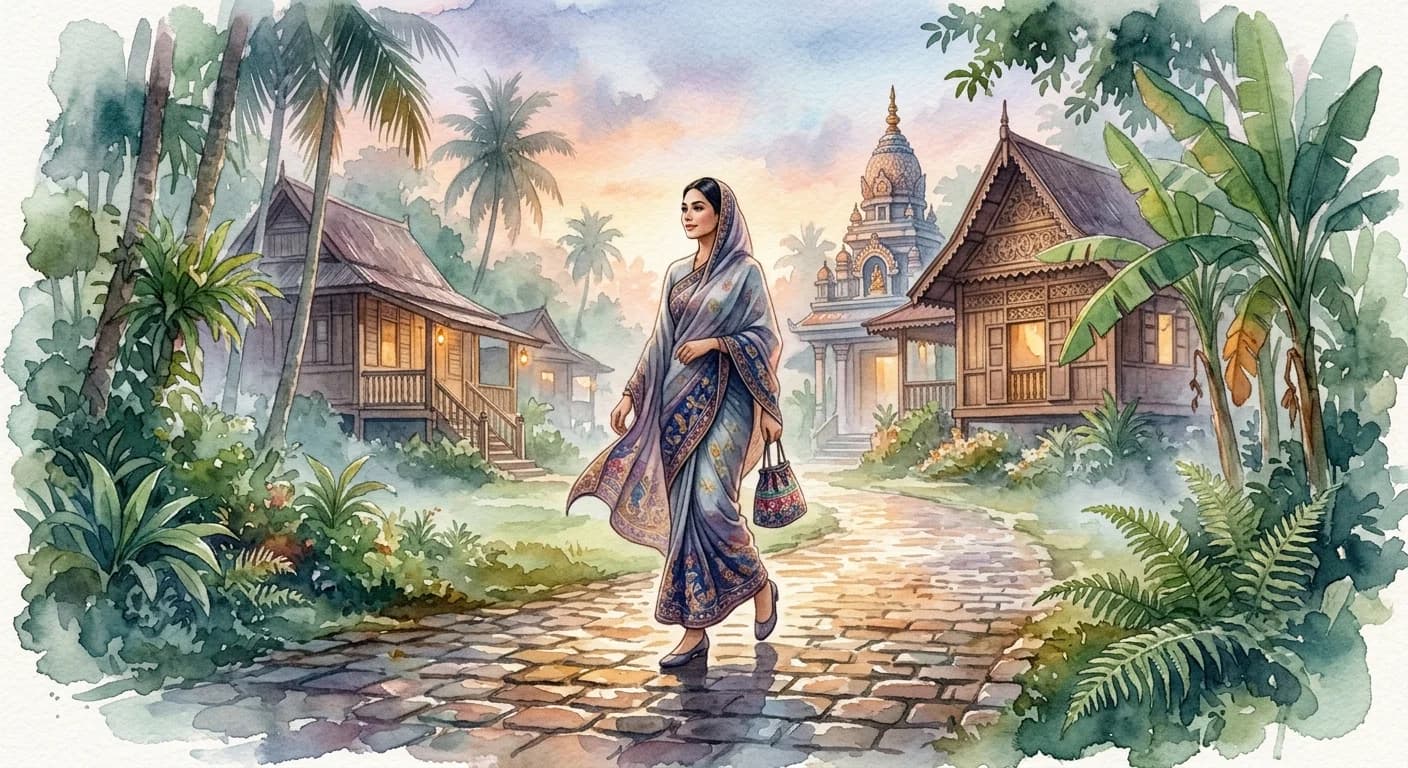 Artistic representation of Melenggang