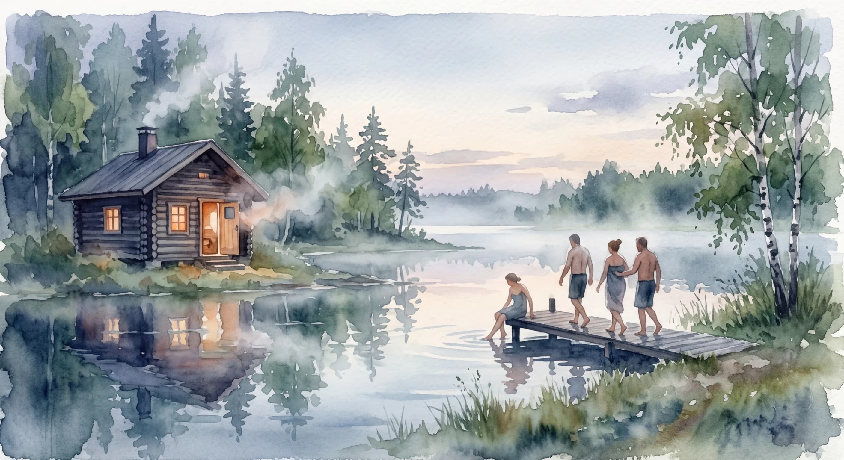Artistic representation of saunailta