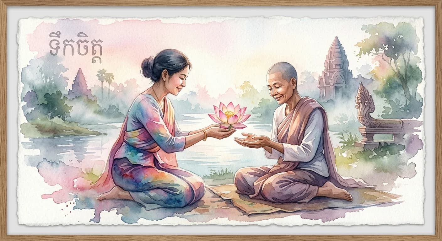 Artistic representation of ទឹកចិត្ត