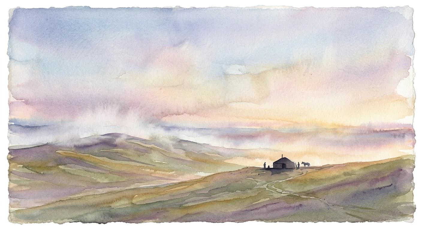 Artistic representation of Тэнгэр (Tenger)