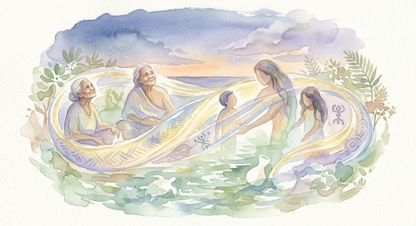 Artistic representation of Moʻolelo