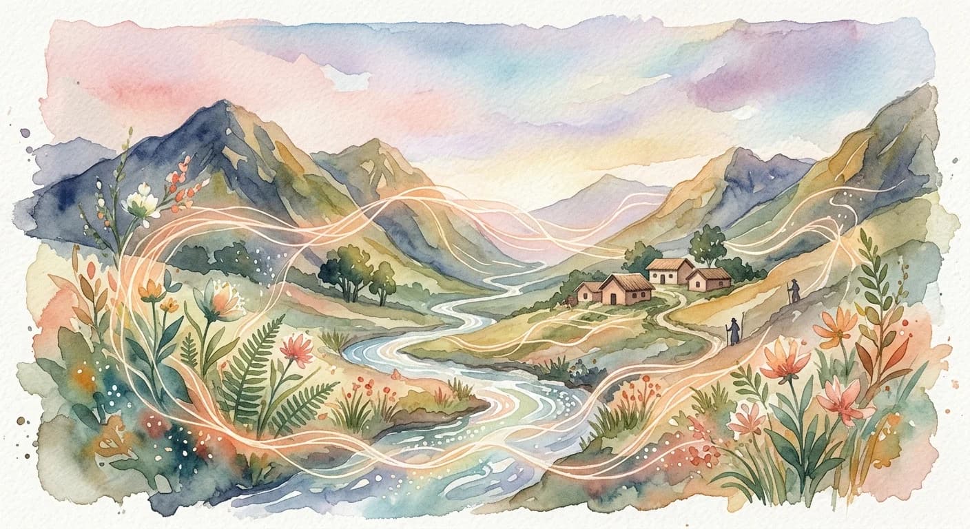 Artistic representation of Kawsay