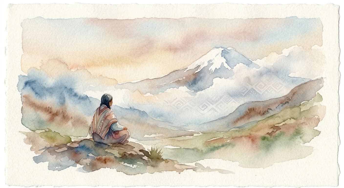 Artistic representation of Sumaq Kawsay