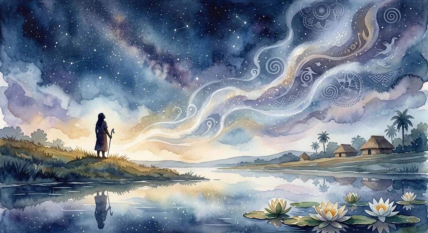 Artistic representation of Ñe'ẽngatu