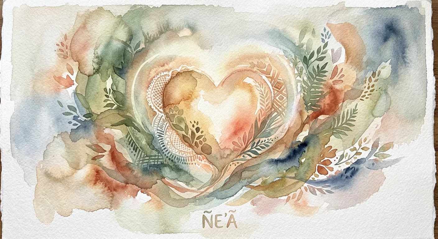 Artistic representation of Ñe'ã