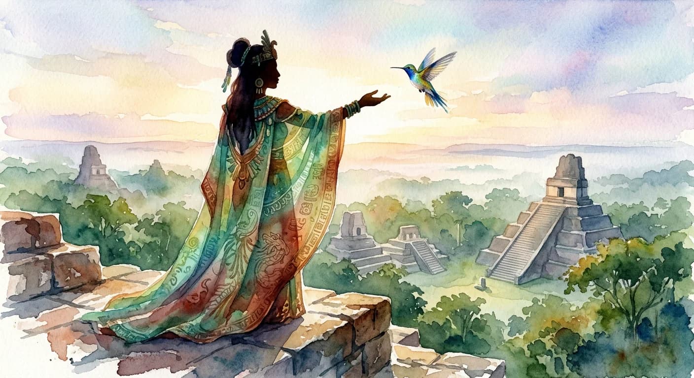 Artistic representation of tlahtoani