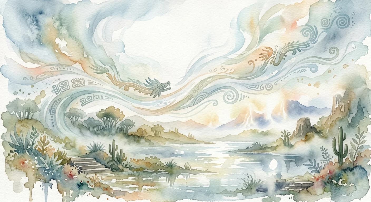 Artistic representation of ehecatl