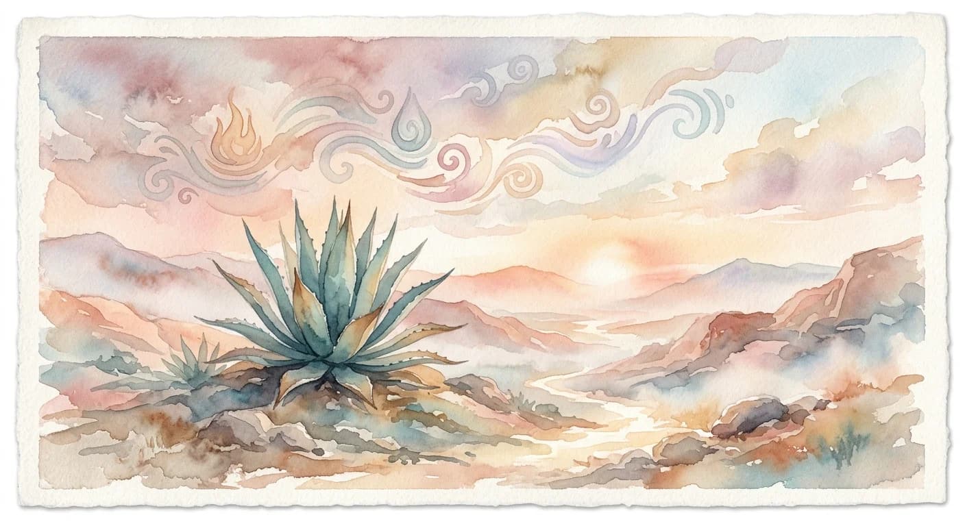 Artistic representation of tlachinolli