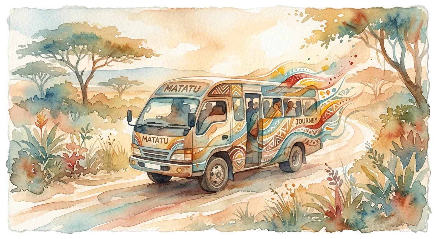 Artistic representation of Matatu