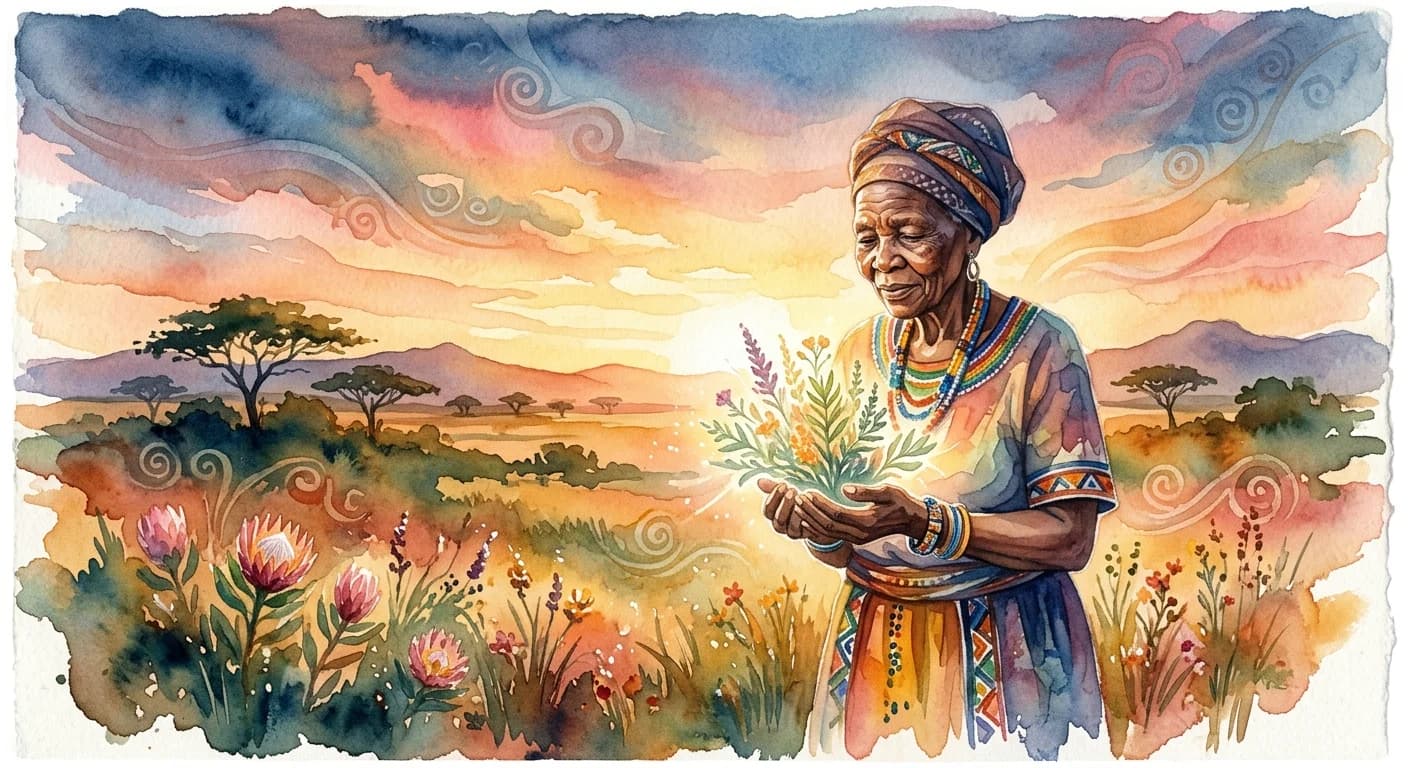 Artistic representation of Umuthi