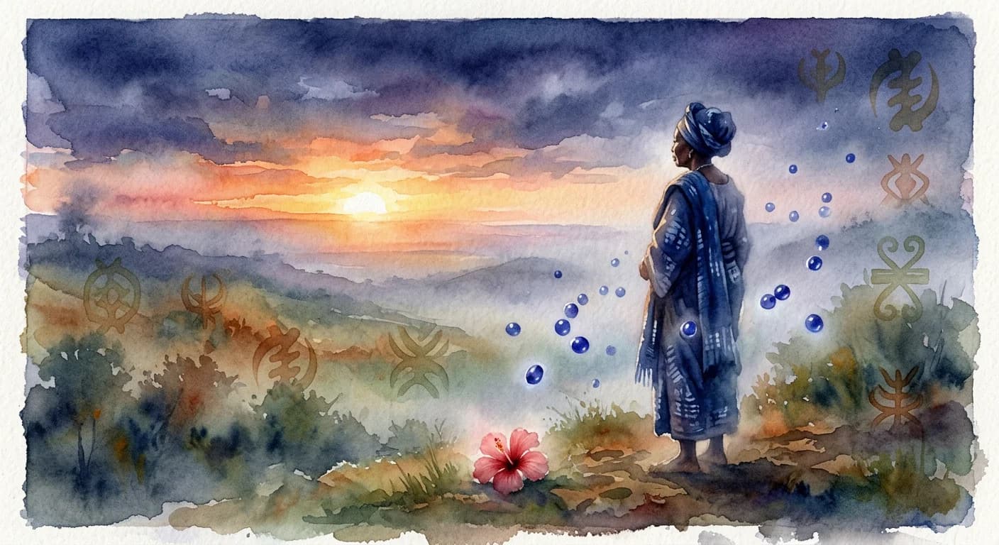 Artistic representation of Ọ̀fọ̀