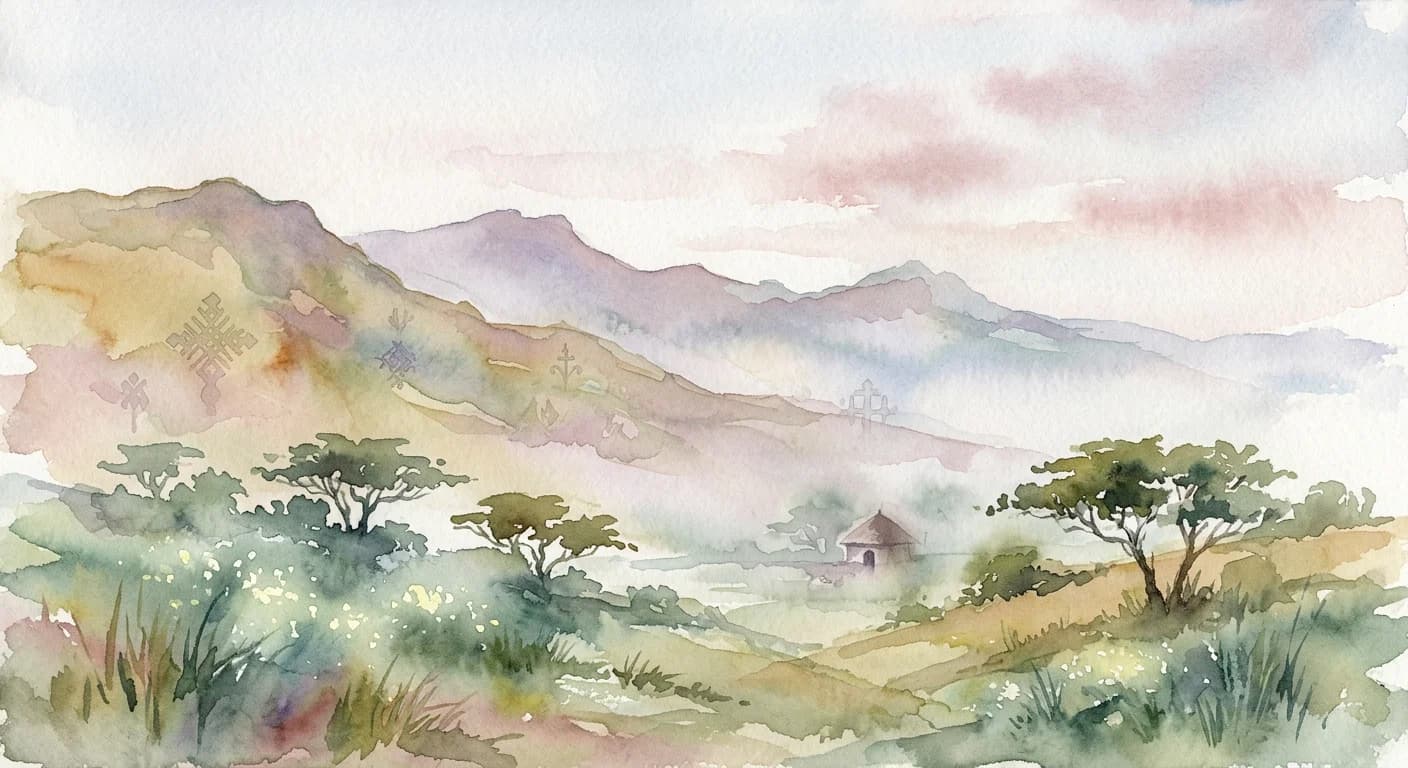 Artistic representation of Tewahido