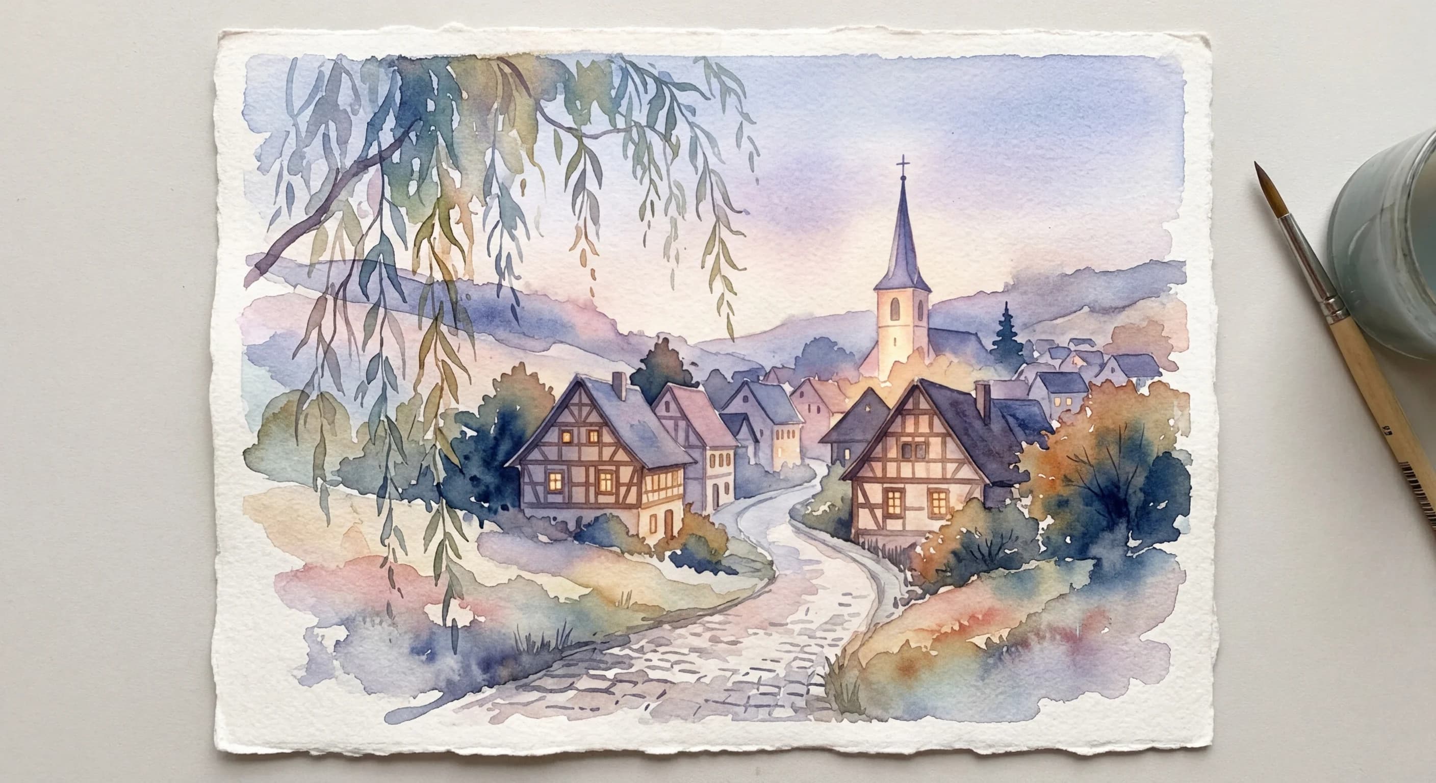 Artistic representation of Lebenswelt