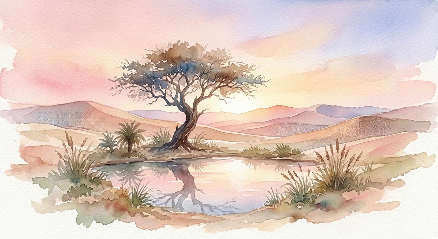 Artistic representation of Ihsan