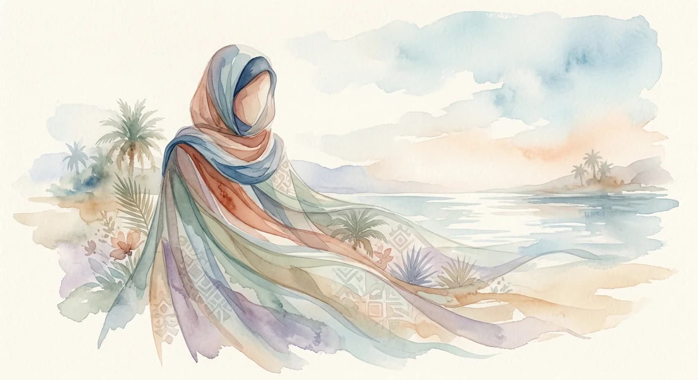 Artistic representation of Awrah