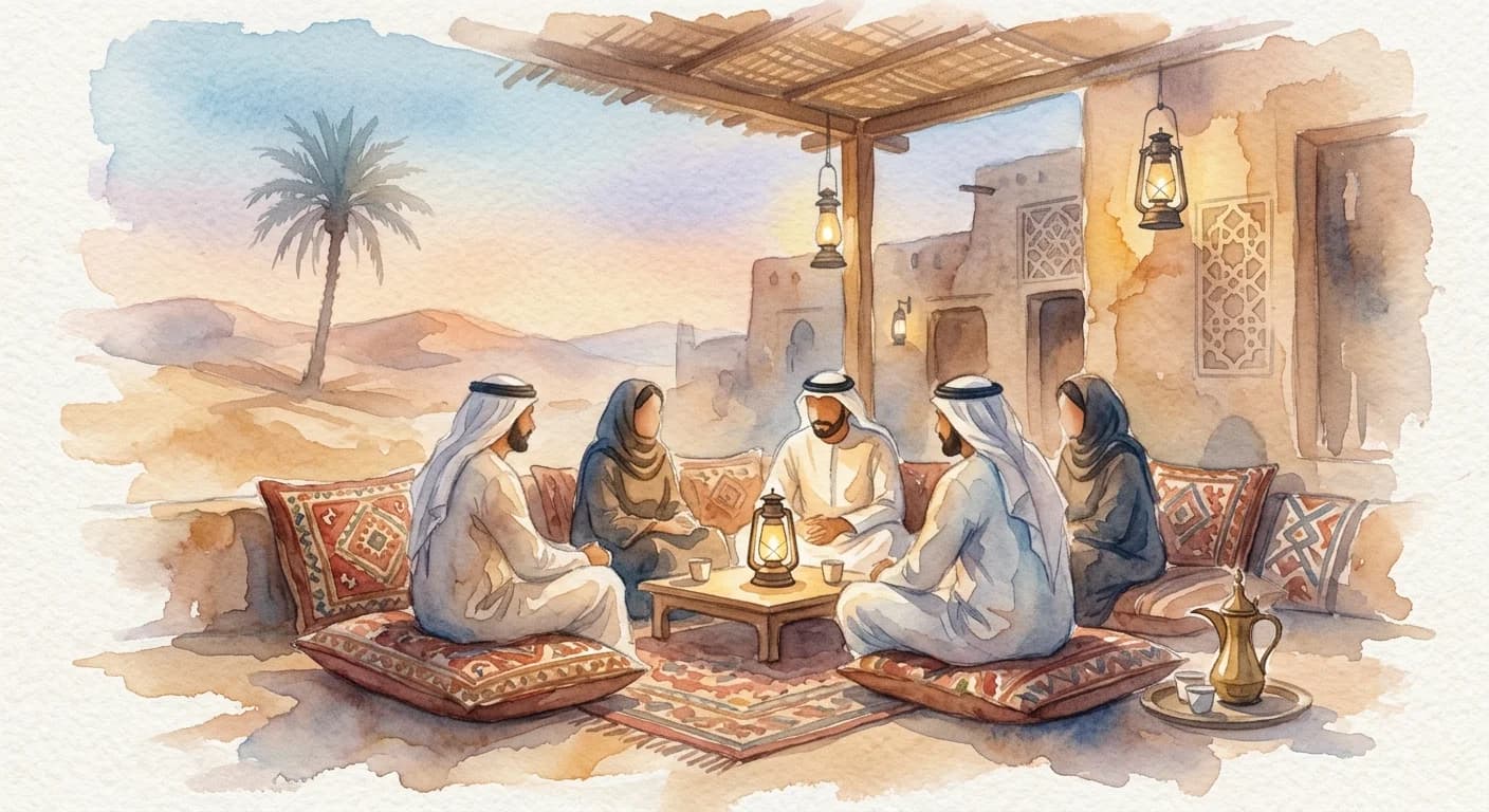 Artistic representation of Majlis