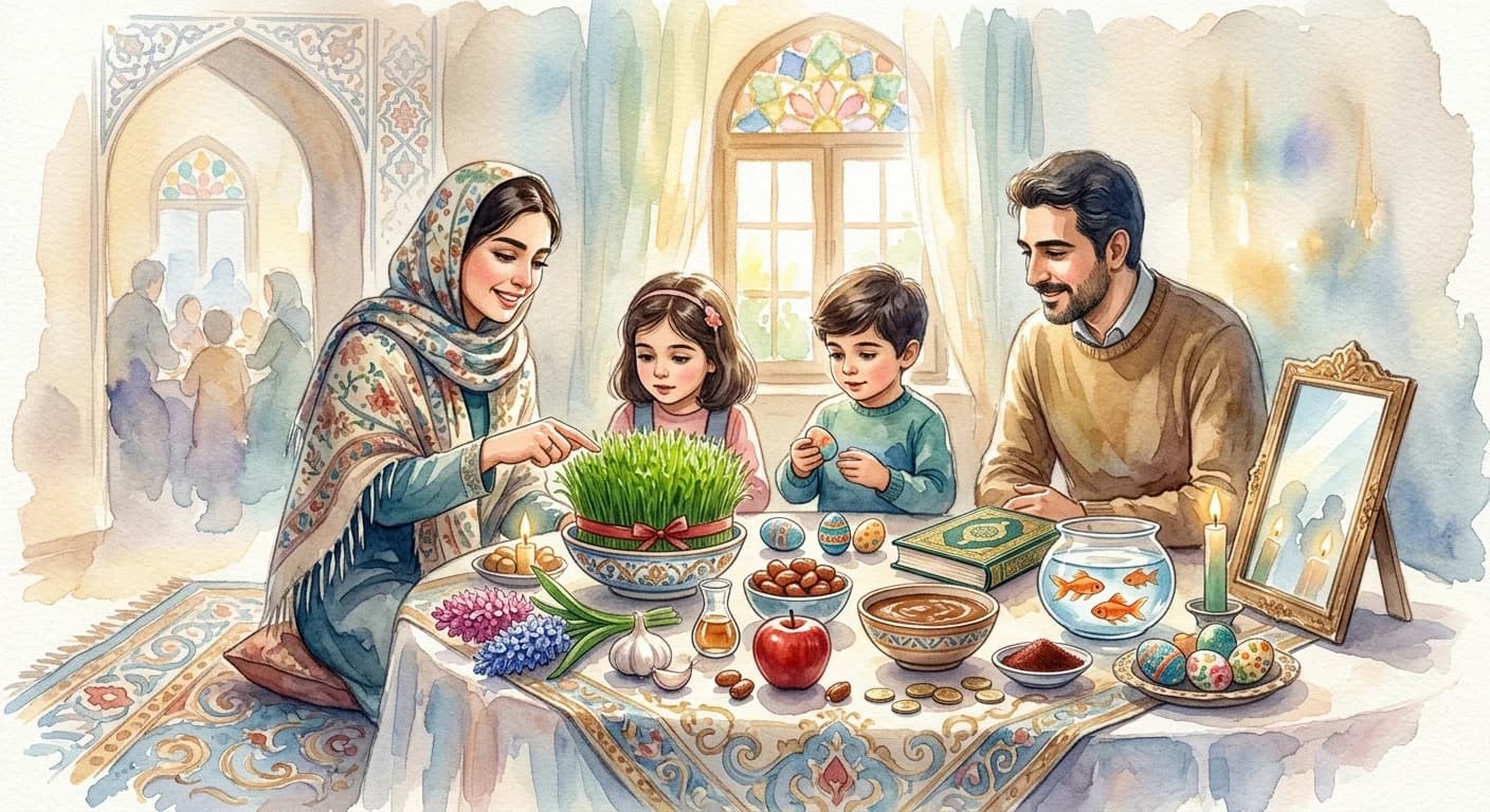 Artistic representation of Haft sin