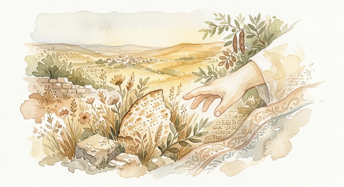Artistic representation of Afikoman