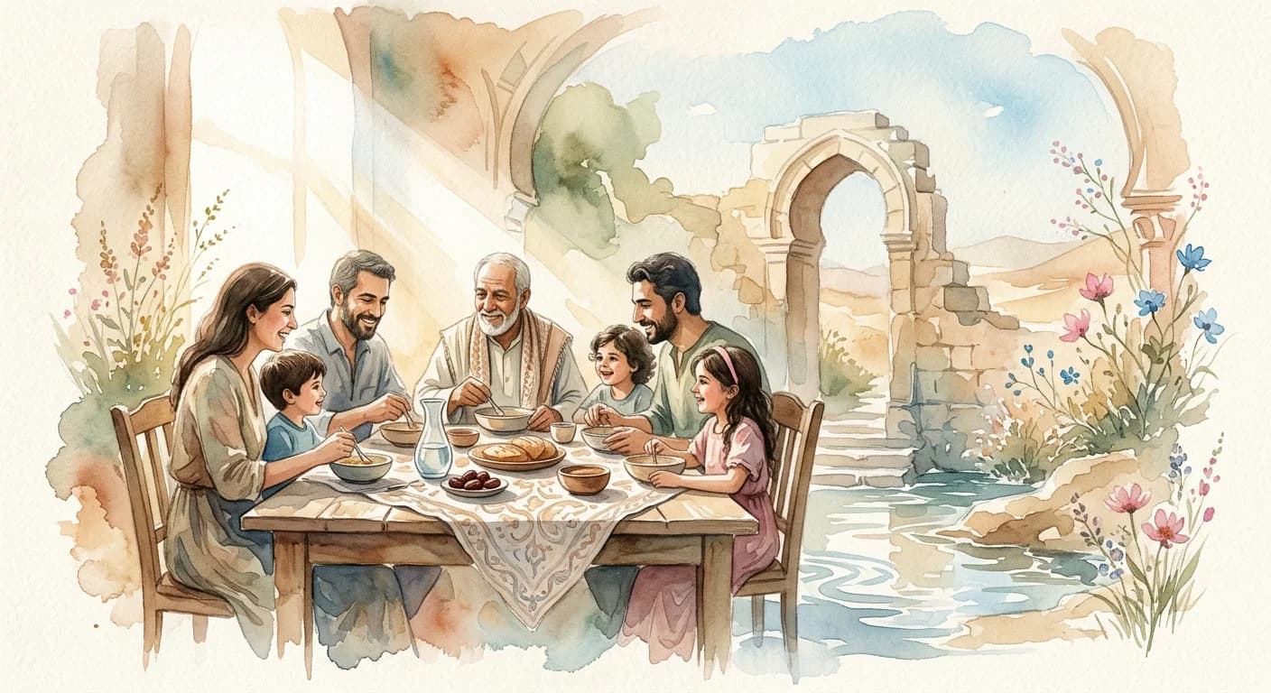 Artistic representation of Haggadah
