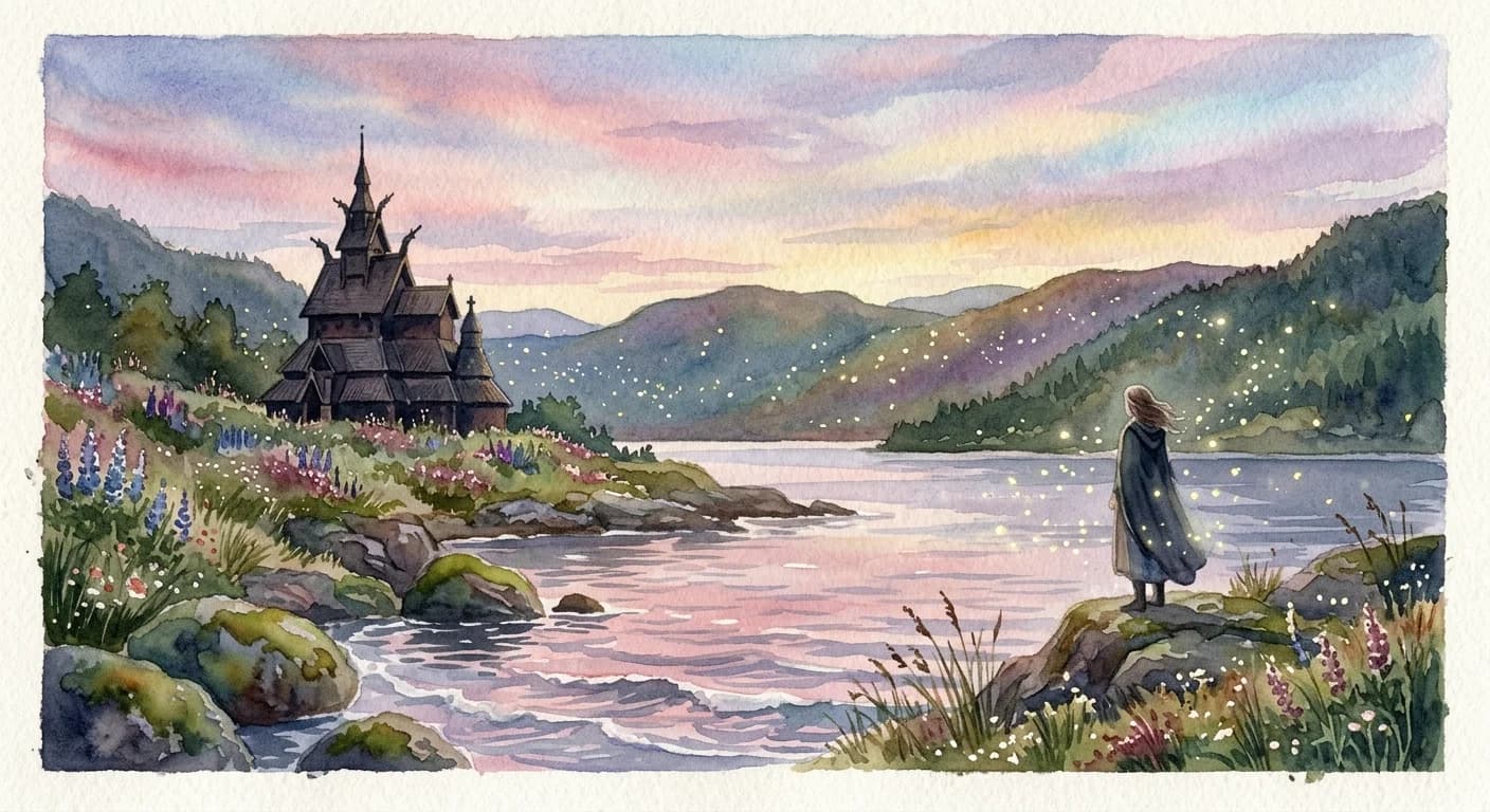 Artistic representation of Forelsket