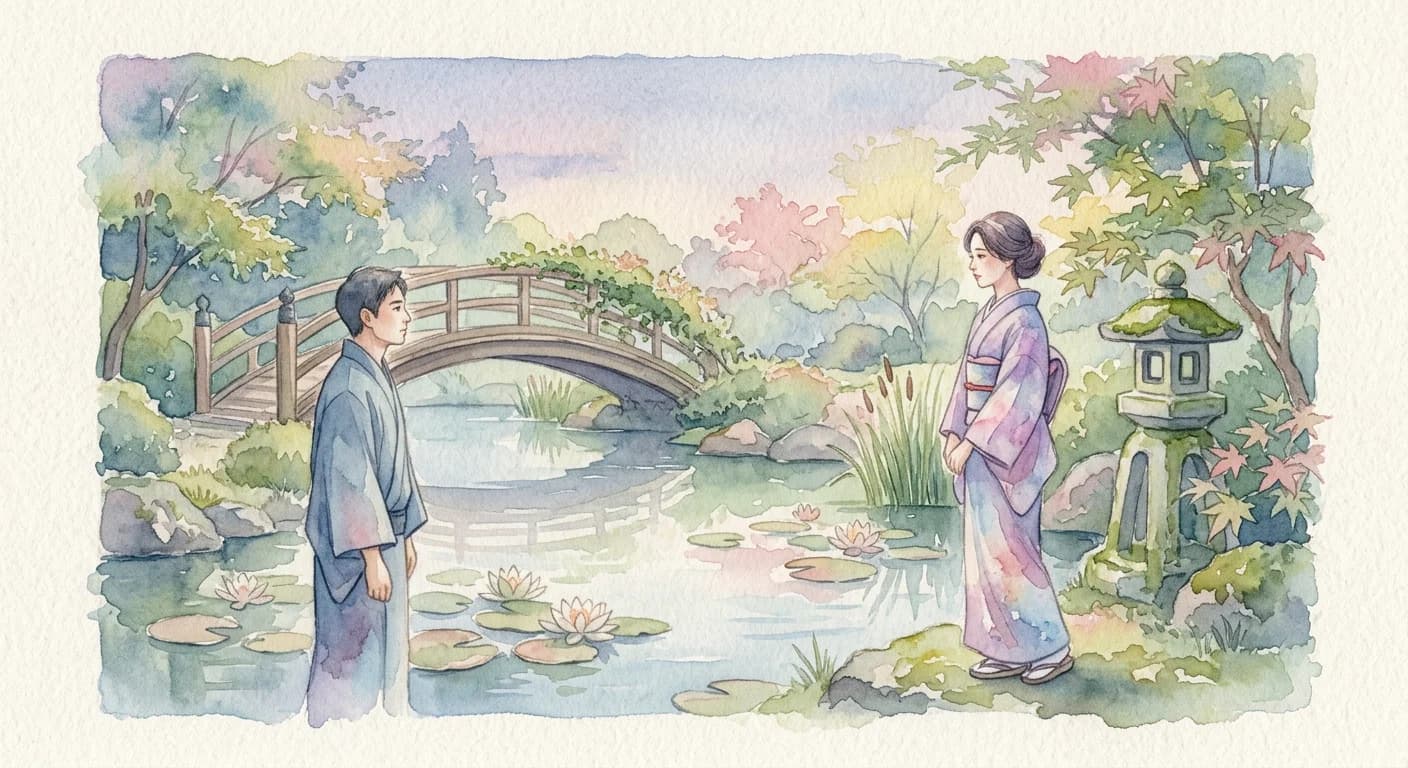 Artistic representation of Koi no yokan