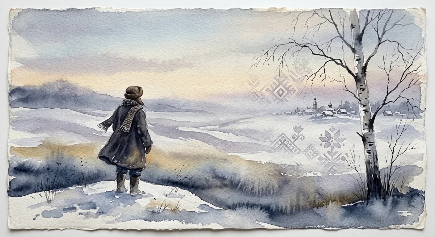 Artistic representation of Toska