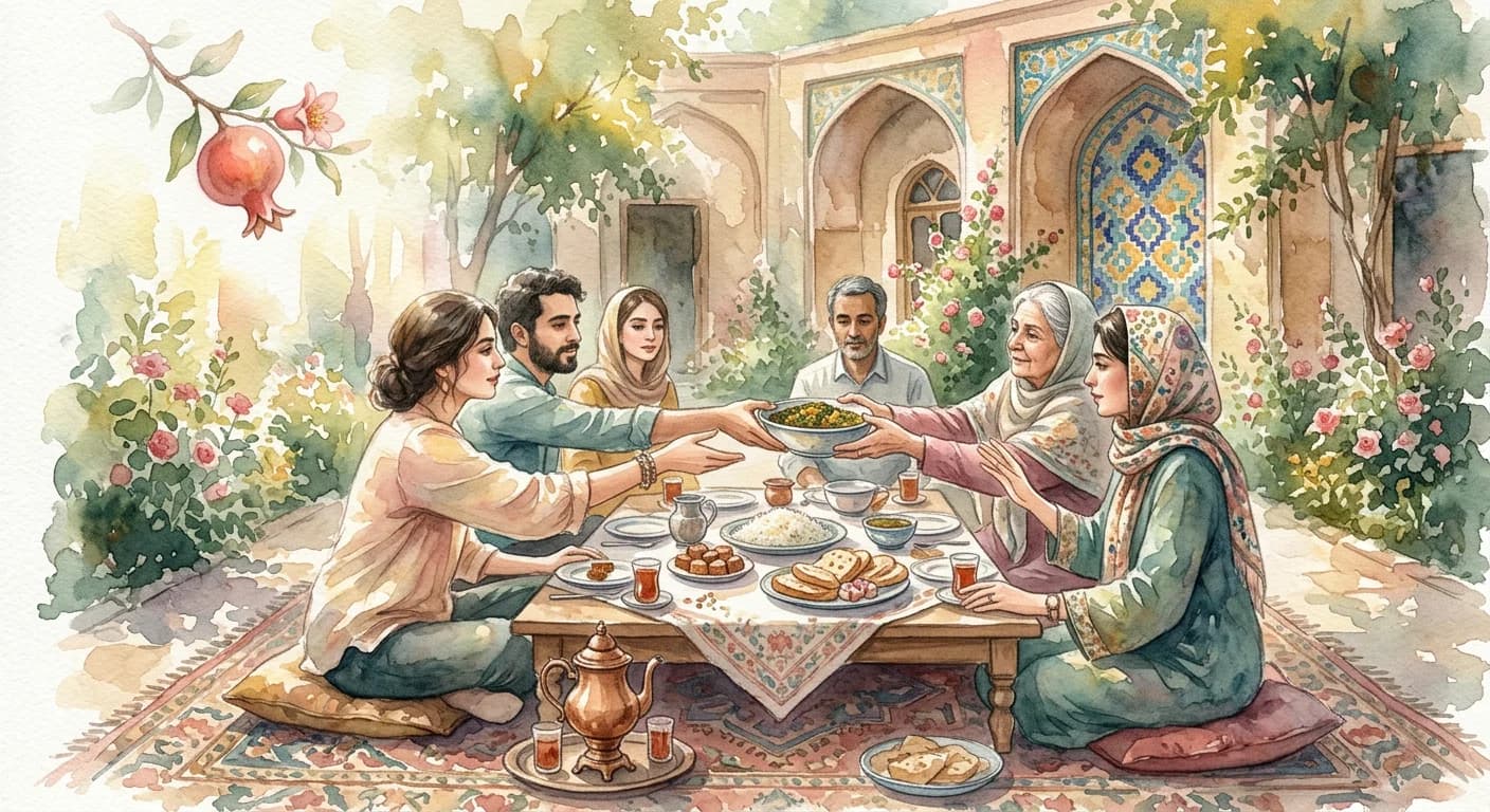 Artistic representation of Tarof