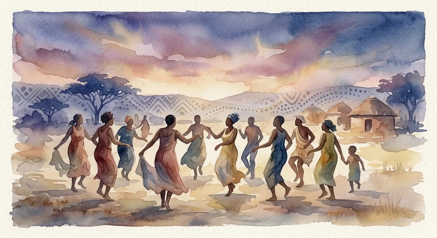 Artistic representation of Mbuki-mvuki
