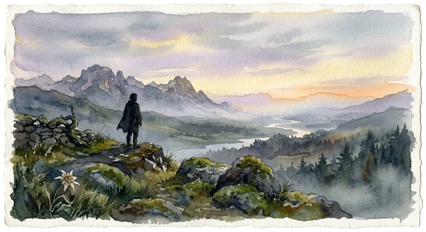 Artistic representation of Sehnsucht