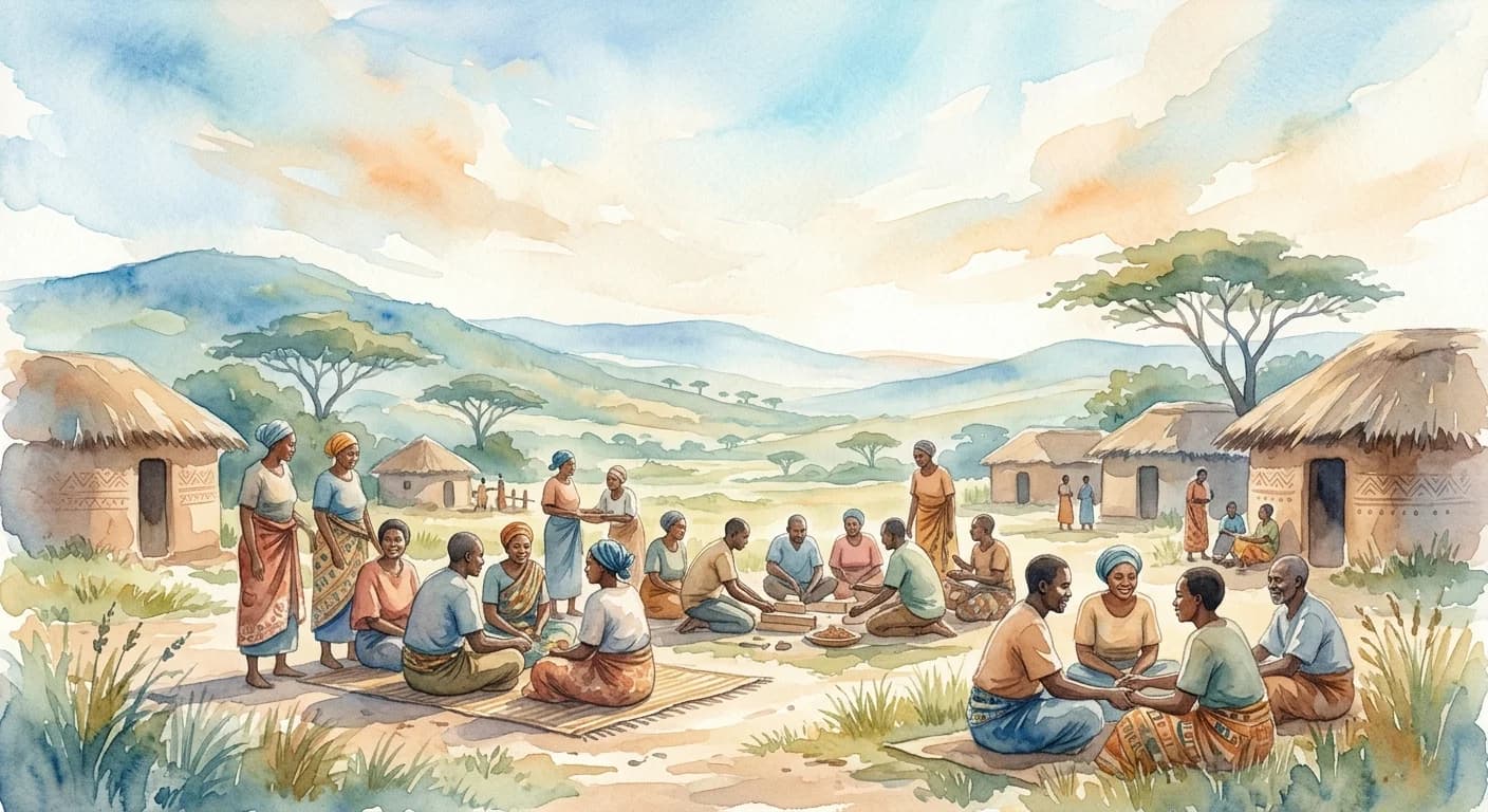 Artistic representation of Ujamaa