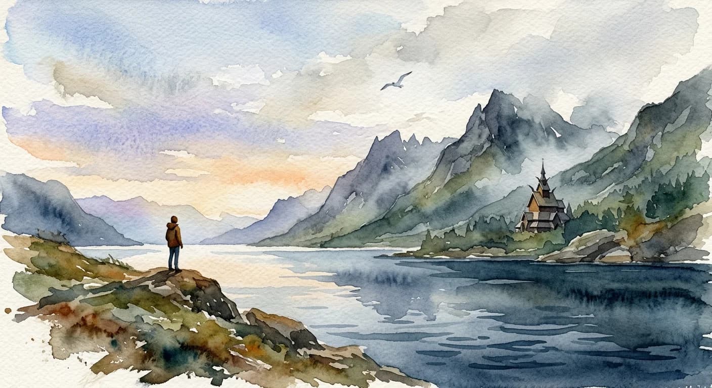Artistic representation of Friluftsmenneske