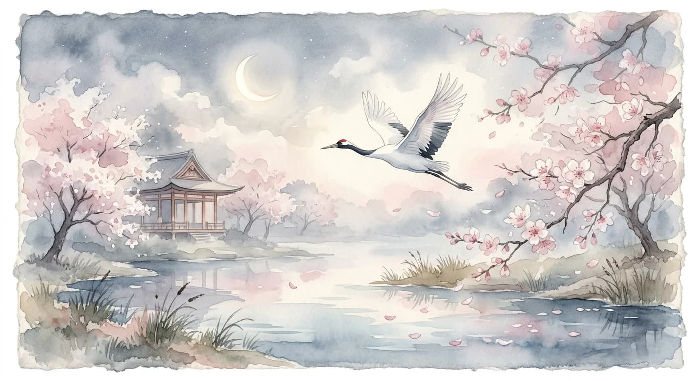 Artistic representation of Kachoufuugetsu