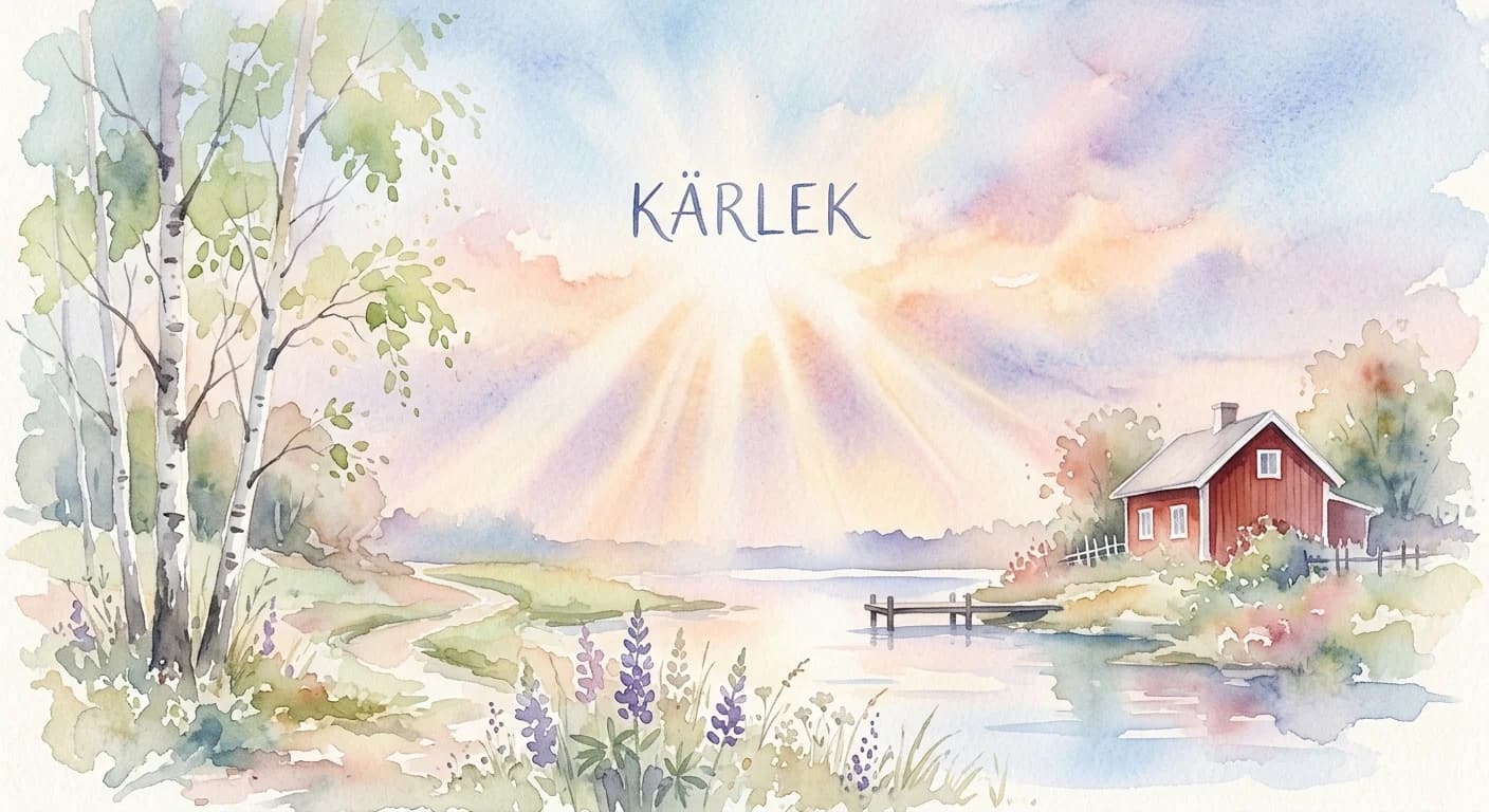 Artistic representation of Kärlek