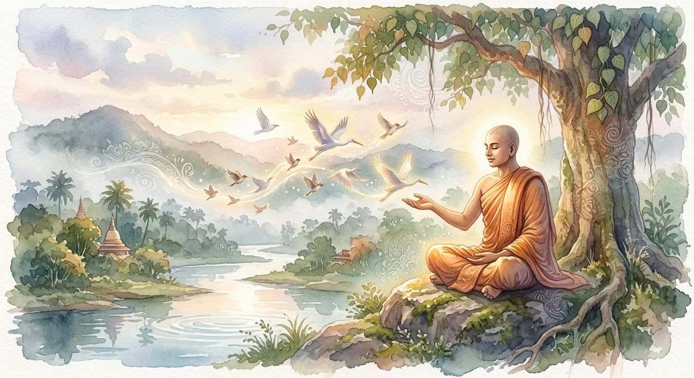 Artistic representation of Mettā
