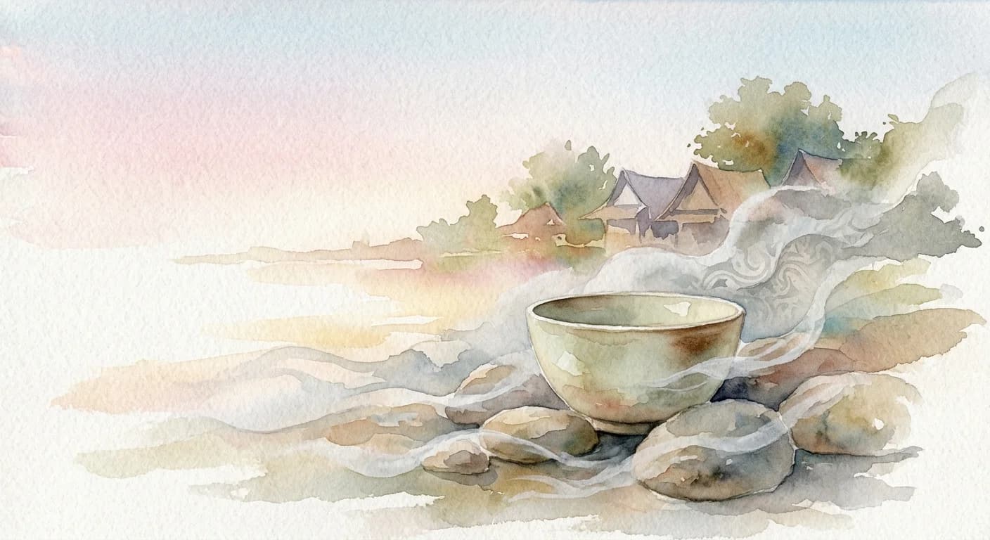 Artistic representation of Pinggan tidak retak