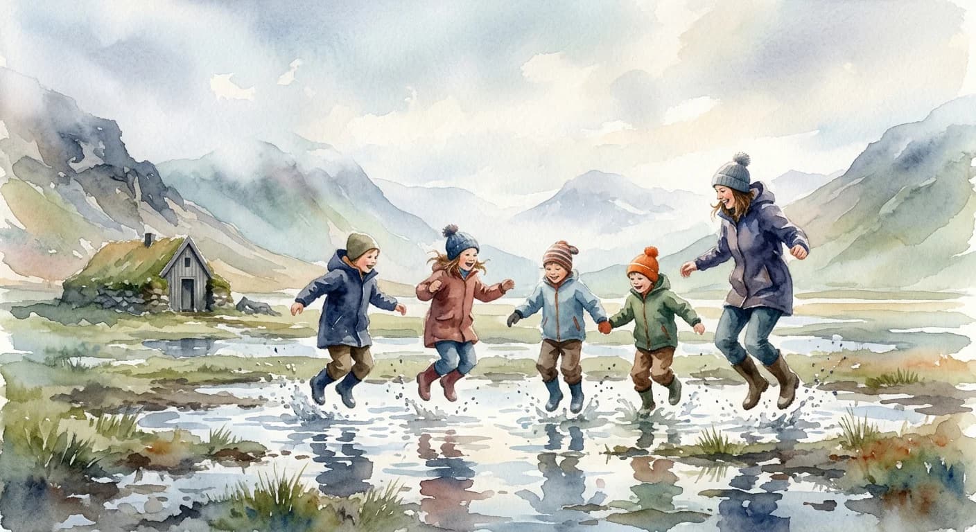 Artistic representation of Hoppípolla