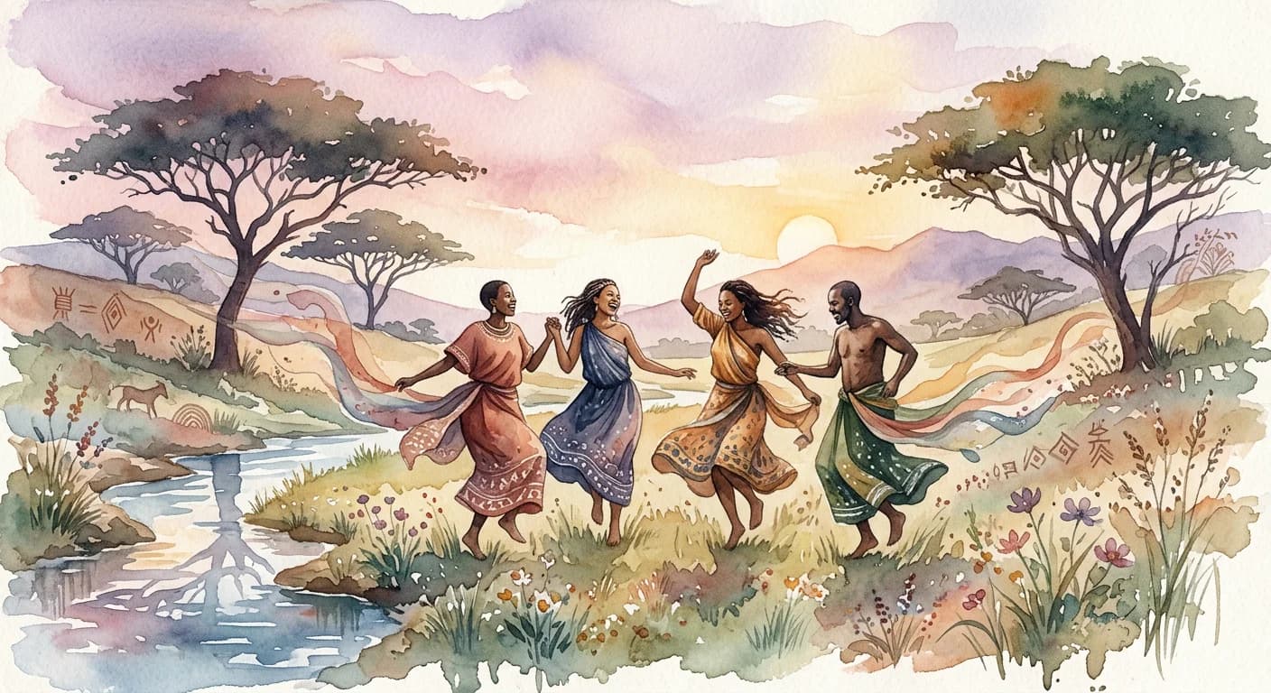 Artistic representation of Mbuki-mvuki
