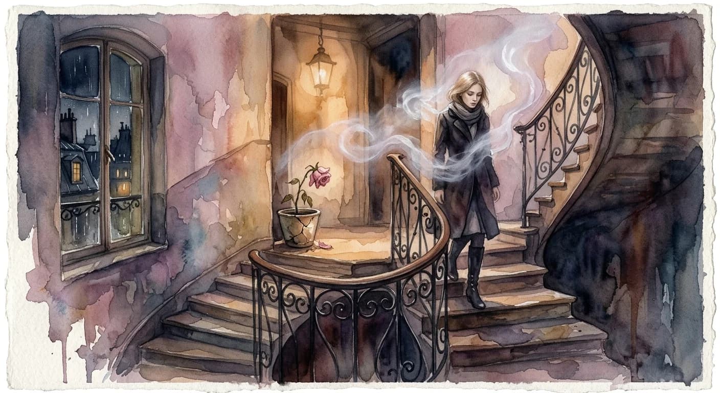 Artistic representation of Esprit d'escalier