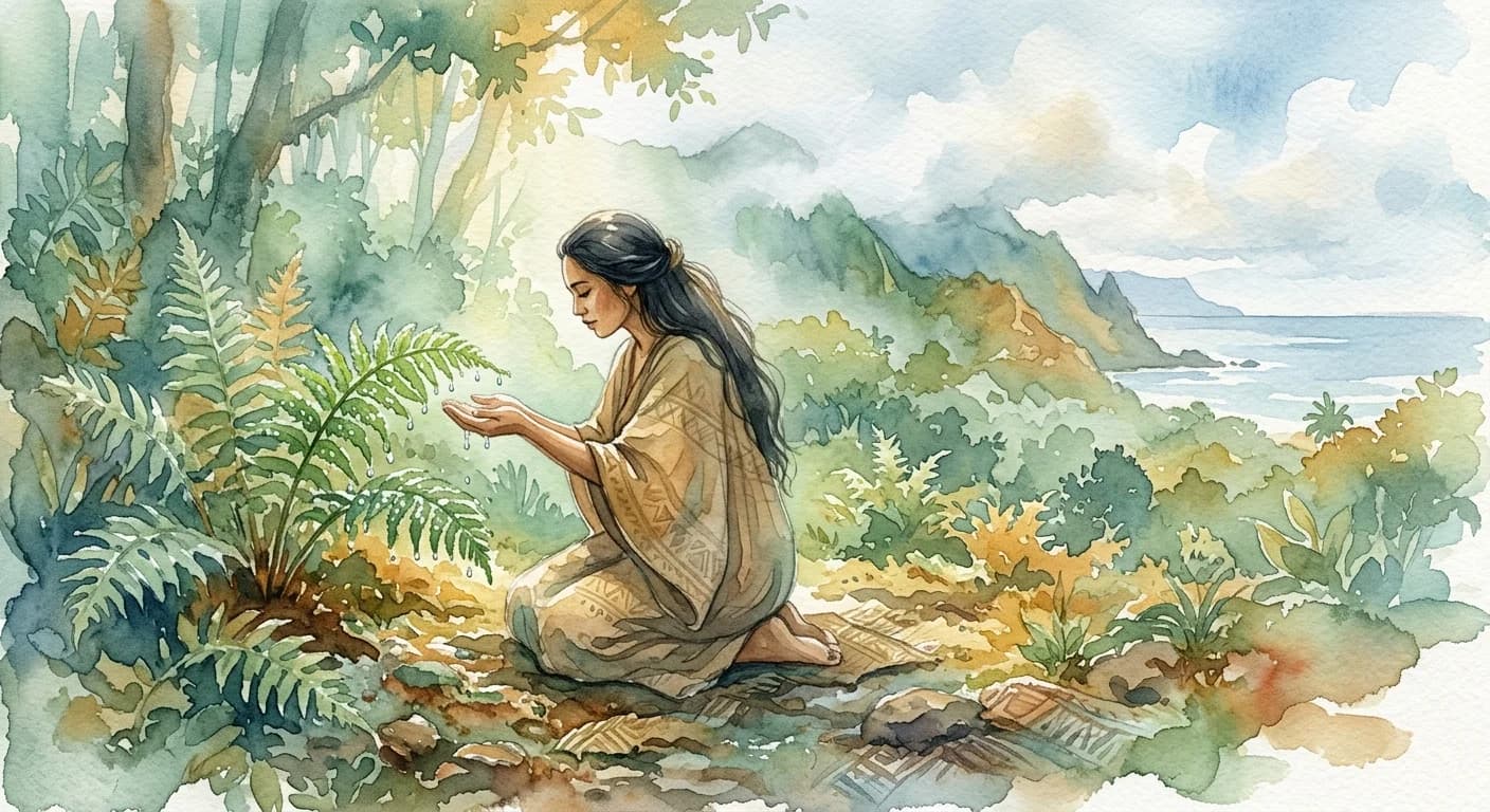 Artistic representation of Aloha aina