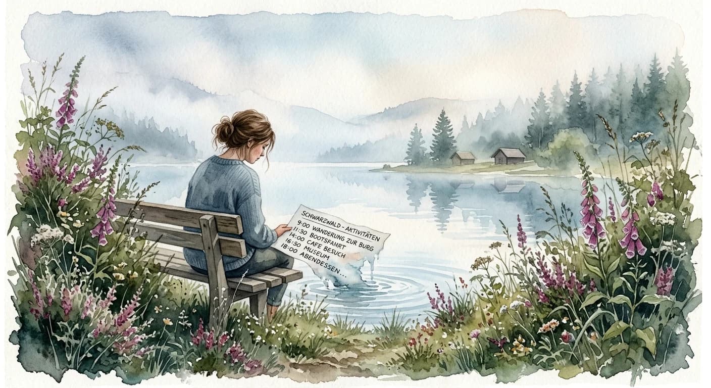 Artistic representation of Freizeitstress