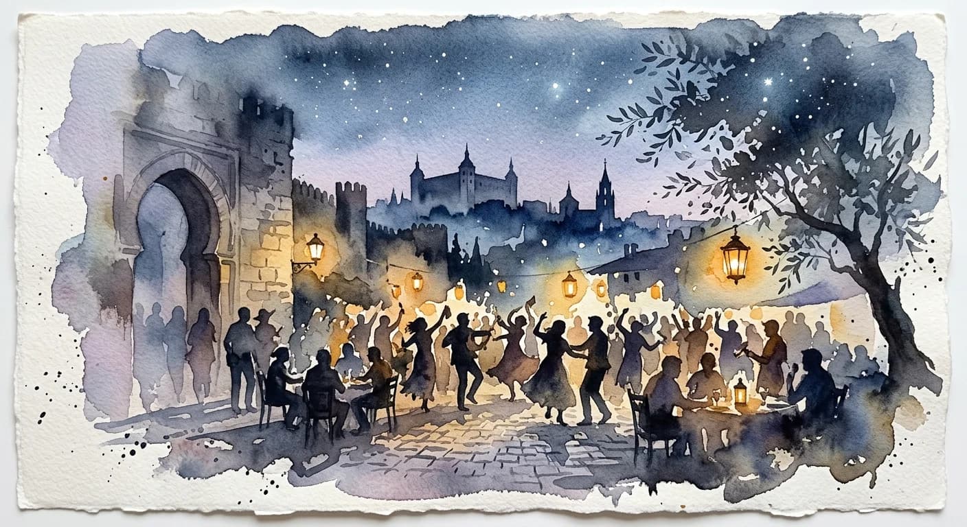 Artistic representation of La noche toledana