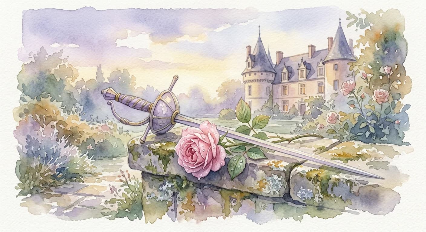 Artistic representation of Pousse-rapière