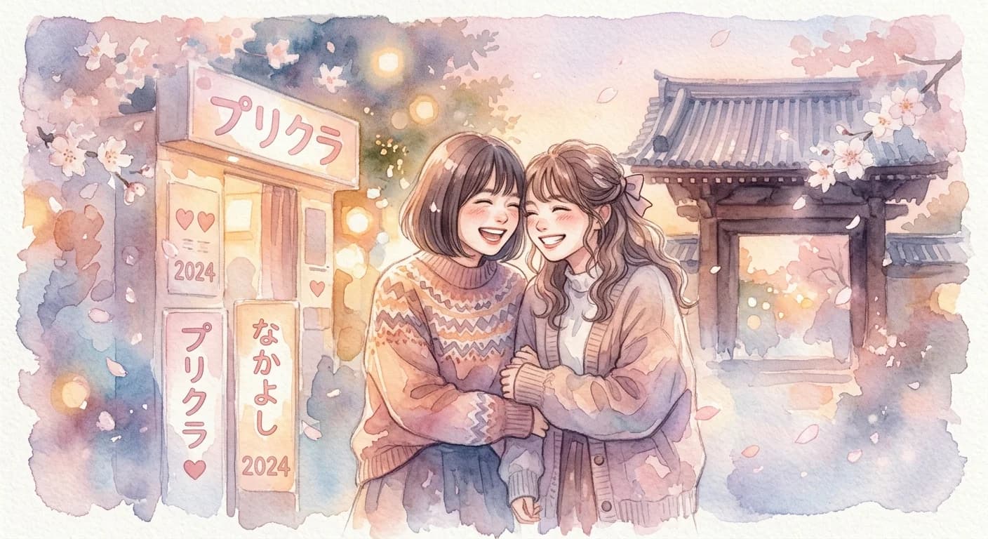 Artistic representation of Purikura