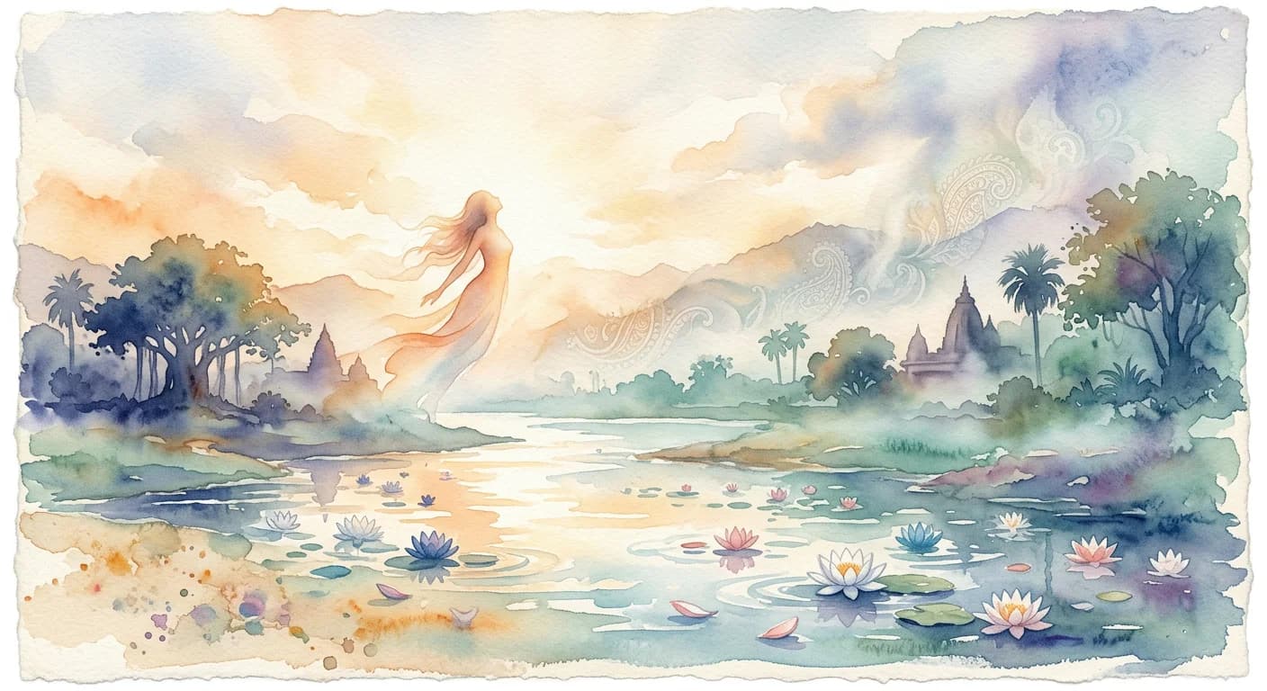 Artistic representation of Samadhi