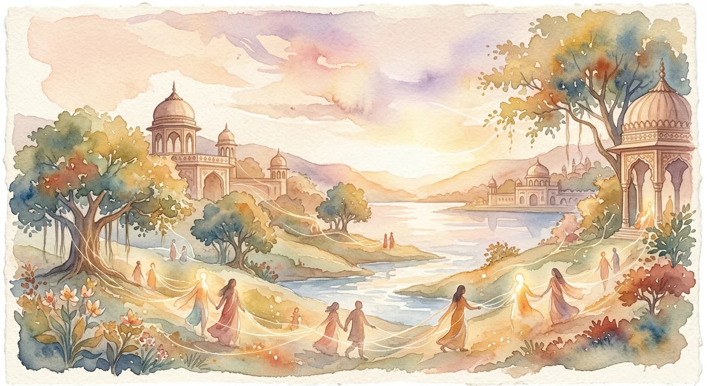 Artistic representation of Sarvodaya