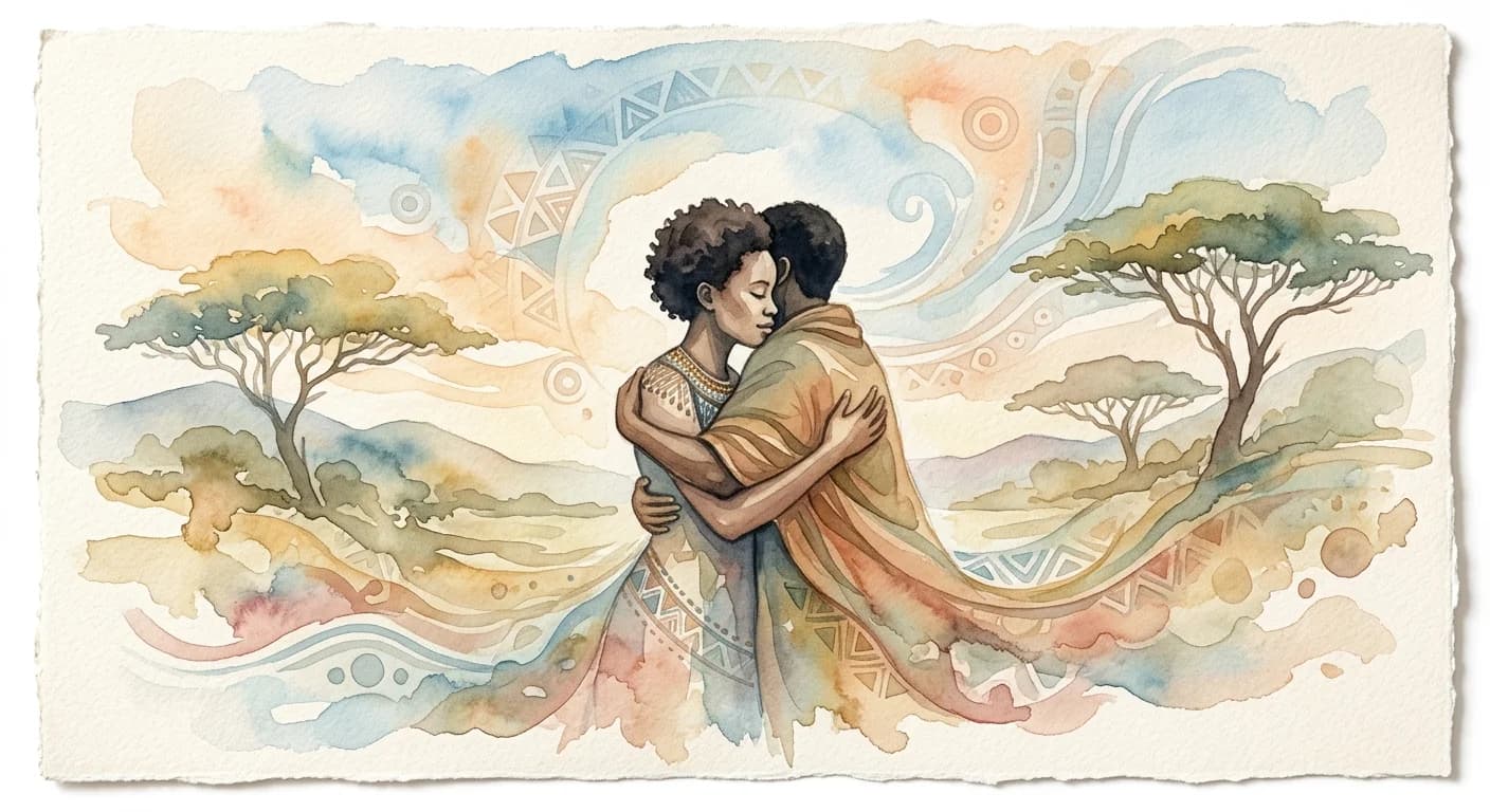 Artistic representation of Sawubona