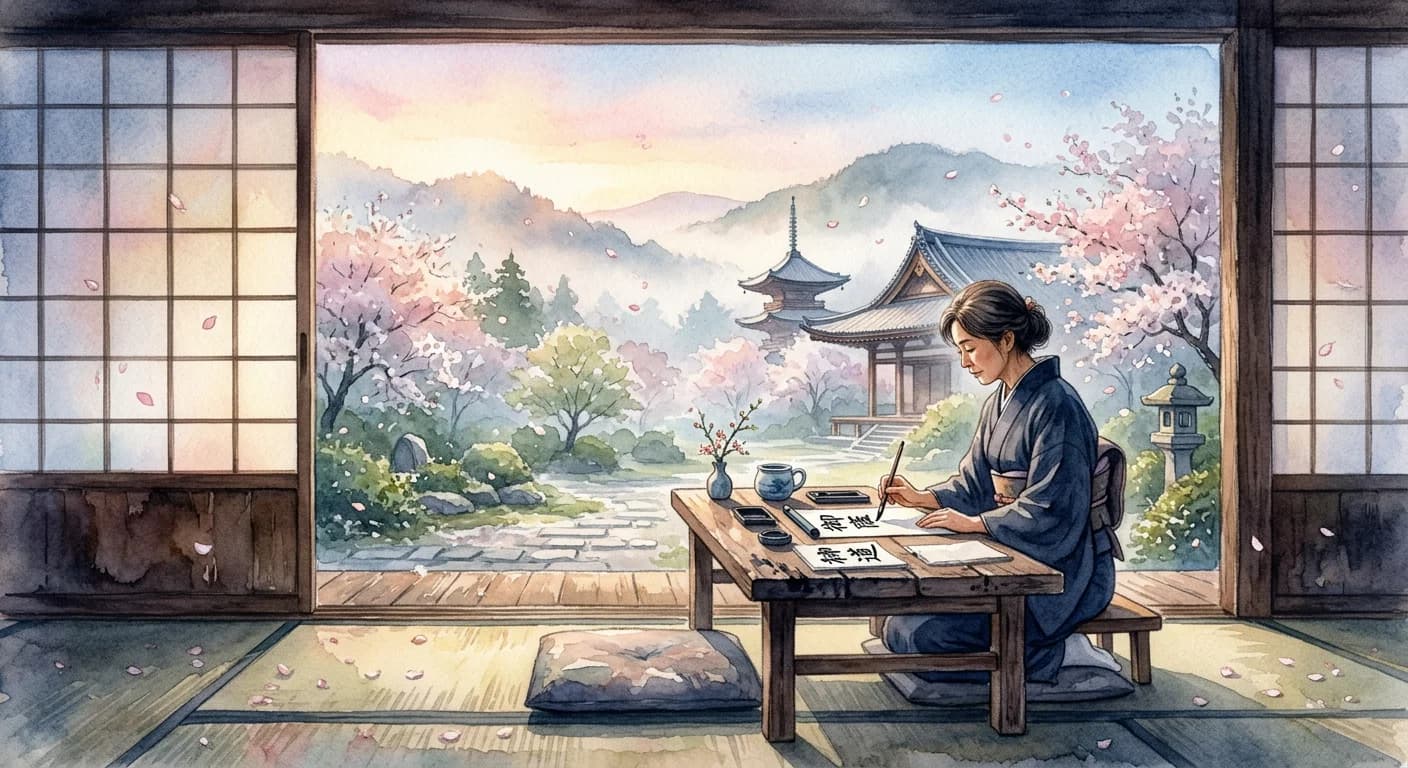 Artistic representation of Benkyō