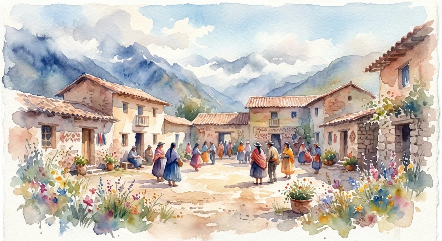 Artistic representation of Cancha